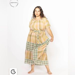 Ace&Jig Noah Dress in XXS -regenerative collection - seashell